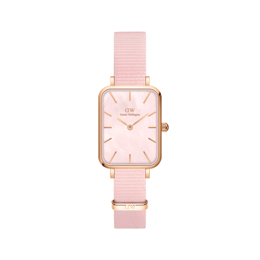 Daniel Wellington Quadro 20X26 Coral Rose Gold Mother of Pearl Watch