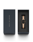 Daniel Wellington Quadro 20x26 Lumine Rose Gold Mother of Pearl Black Watch