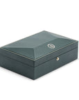 Wolf Analog Shift 10 Piece Watch Box Green