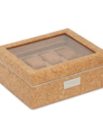 Wolf Analog Shift 8 Piece Watch Box Cork