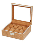 Wolf Analog Shift 8 Piece Watch Box Cork