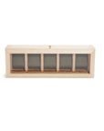 Wolf Analog Shift 5 Piece Watch Box Wood