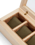 Wolf Analog Shift 5 Piece Watch Box Wood