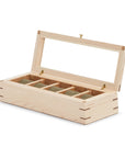 Wolf Analog Shift 5 Piece Watch Box Wood