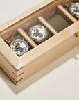 Wolf Analog Shift 5 Piece Watch Box Wood