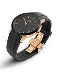 Daniel Wellington Iconic Motion 40 Rose Gold & Black Watch