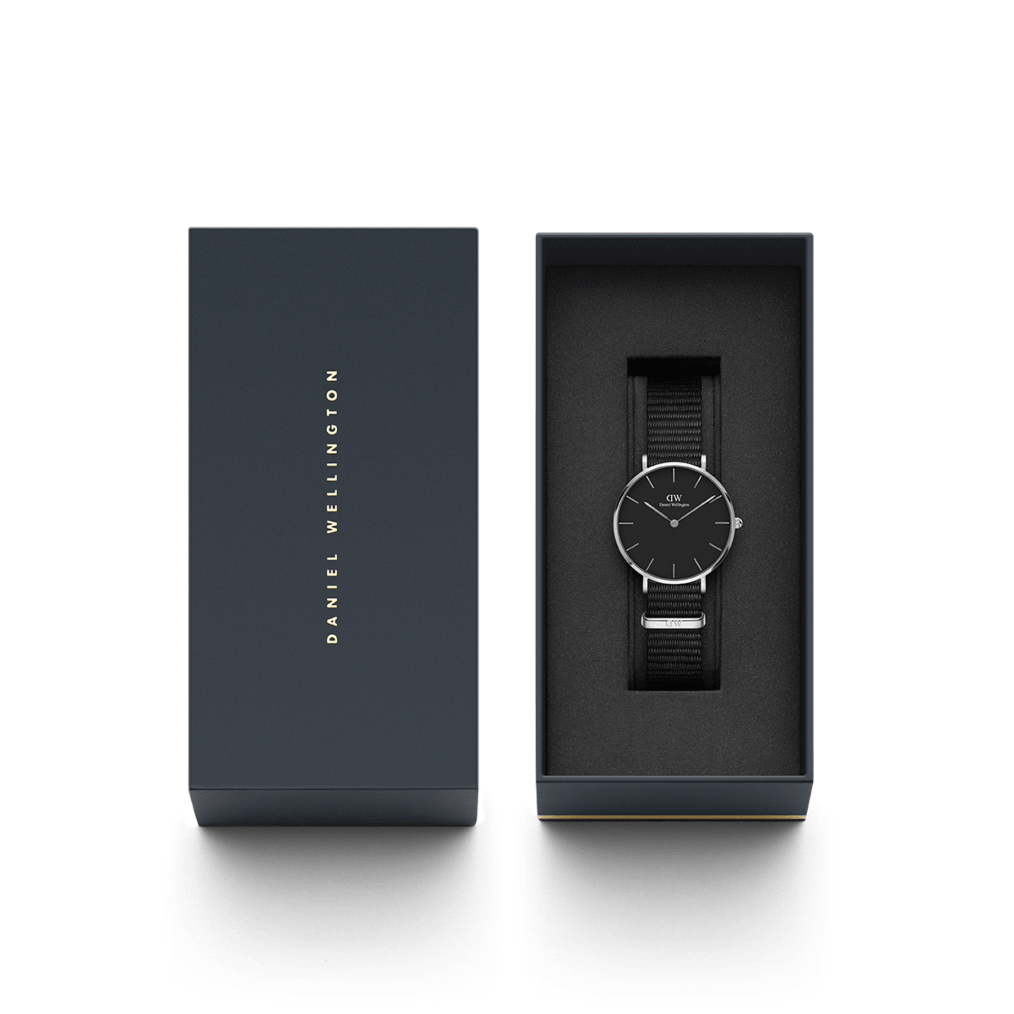 Daniel Wellington Petite 32 Cornwall Silver &amp; Black Watch