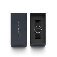 Daniel Wellington Petite 32 Cornwall Silver & Black Watch