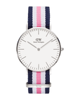 Daniel Wellington Classic 36 Southampton Silver & White Watch