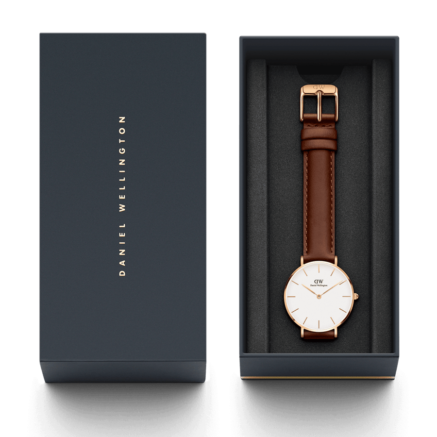 Daniel Wellington Petite 32 St Mawes Rose Gold & White Watch