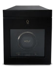 Wolf British Racing Single Watch Winder with Storage Black