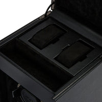 Wolf British Racing Single Watch Winder with Storage Black