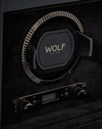 Wolf British Racing Single Watch Winder with Storage Black