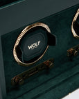 Wolf Brit Racing Green Double Watch Winder