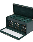 Wolf Brit Racing Green Triple Watch Winder