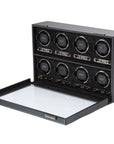 Wolf British Racing 8 Piece Watch Winder Black