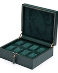 Wolf British Racing Green 8 Pc Watch Box