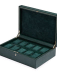 Wolf British Racing Green 10 Pc Watch Box