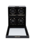 Wolf British Racing 4 Piece Watch Winder Black