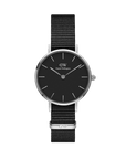 Daniel Wellington Petite 32 Cornwall Silver & Black Watch