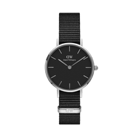 Daniel Wellington Petite 32 Cornwall Silver & Black Watch