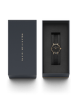 Daniel Wellington Petite 24 Pressed Ashfield Rose Gold & Black Watch