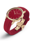 Daniel Wellington Iconic Motion Ruby 40 Rose Gold Red Watch