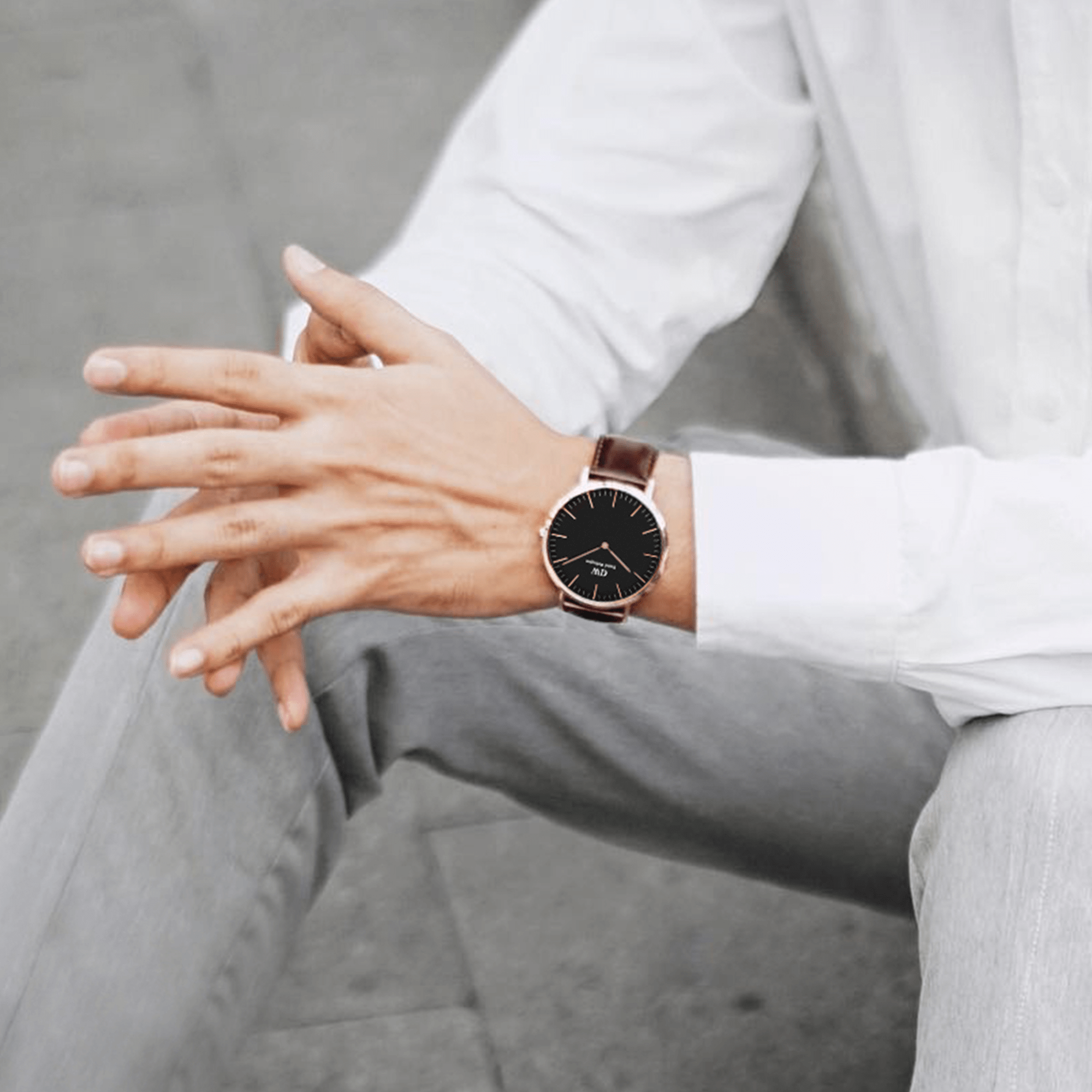 Daniel Wellington Classic 40 Bristol Rose Gold &amp; Black Watch