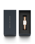 Daniel Wellington Quadro 20x26 Lumine Rose Gold Mother of Pearl White Watch