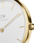 Daniel Wellington Petite 32 St Mawes Gold & White Watch