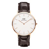 Daniel Wellington Classic 40 York Rose Gold & White Watch