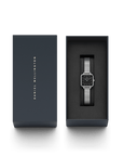 Daniel Wellington Quadro Studio 22x22 Silver & Black Watch