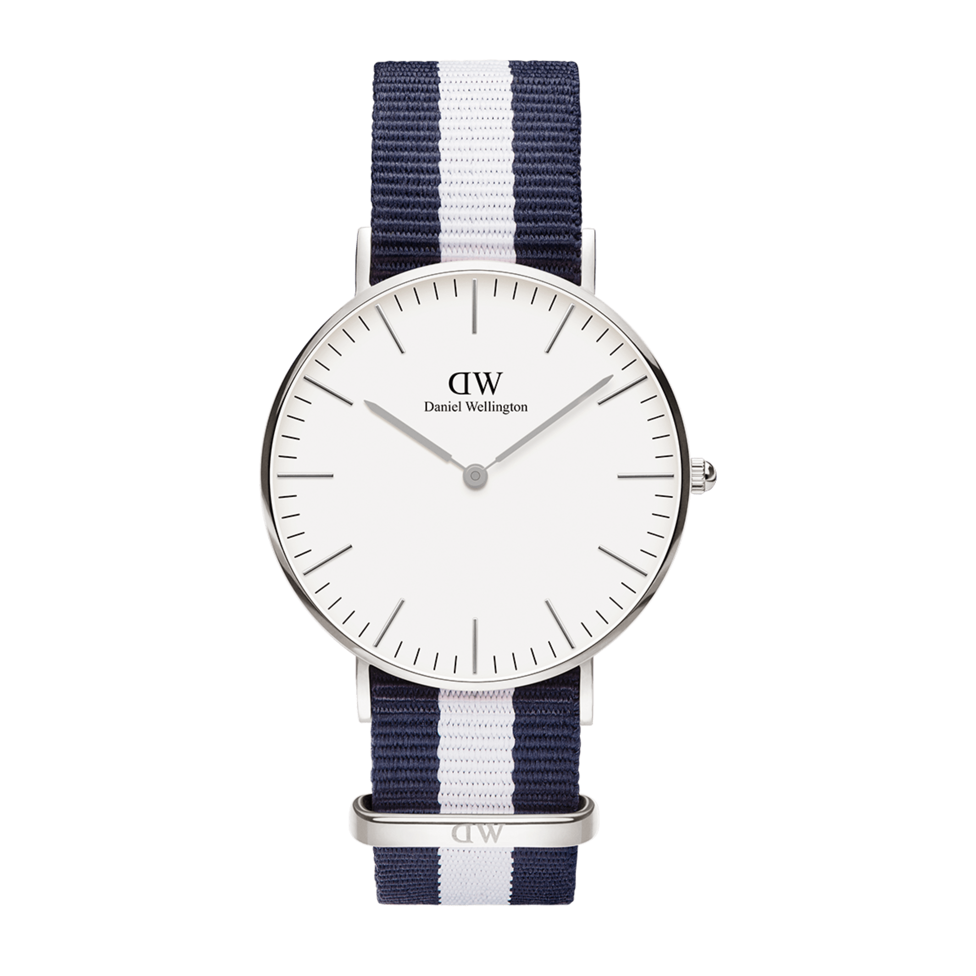 Daniel Wellington Classic 40 Glasgow Silver &amp; White Watch