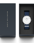 Daniel Wellington Classic 40 Bayswater Silver & White Watch