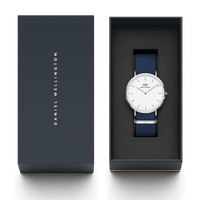 Daniel Wellington Classic 40 Bayswater Silver & White Watch