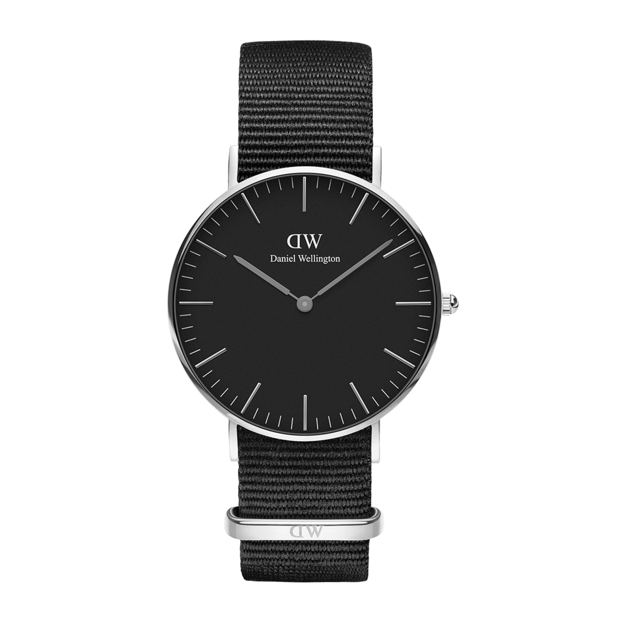 Daniel Wellington Classic 40 Cornwall Silver &amp; Black Watch