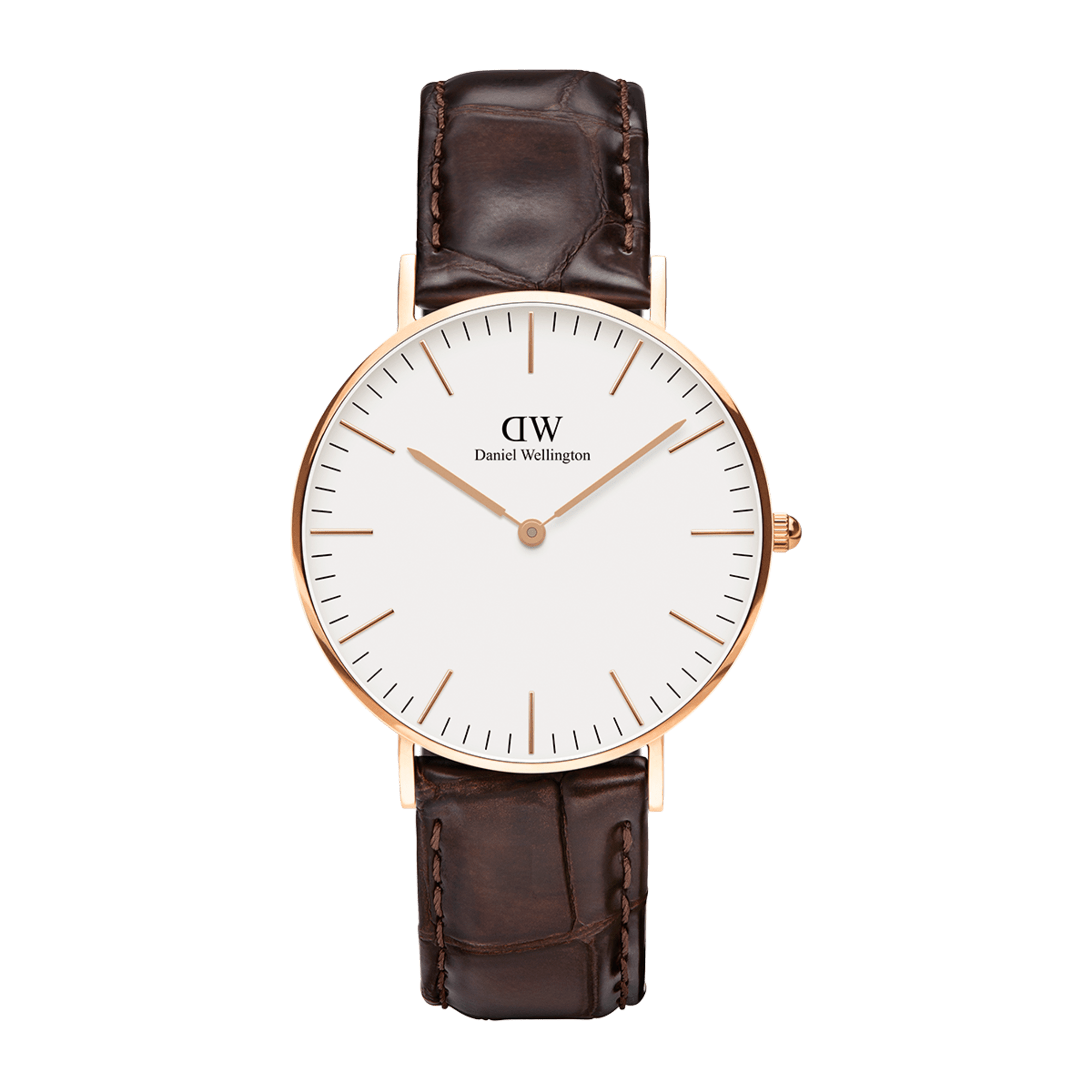 Daniel Wellington Classic 40 York Rose Gold &amp; White Watch