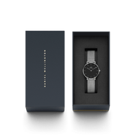 Daniel Wellington Petite 32 Silver & Black Watch