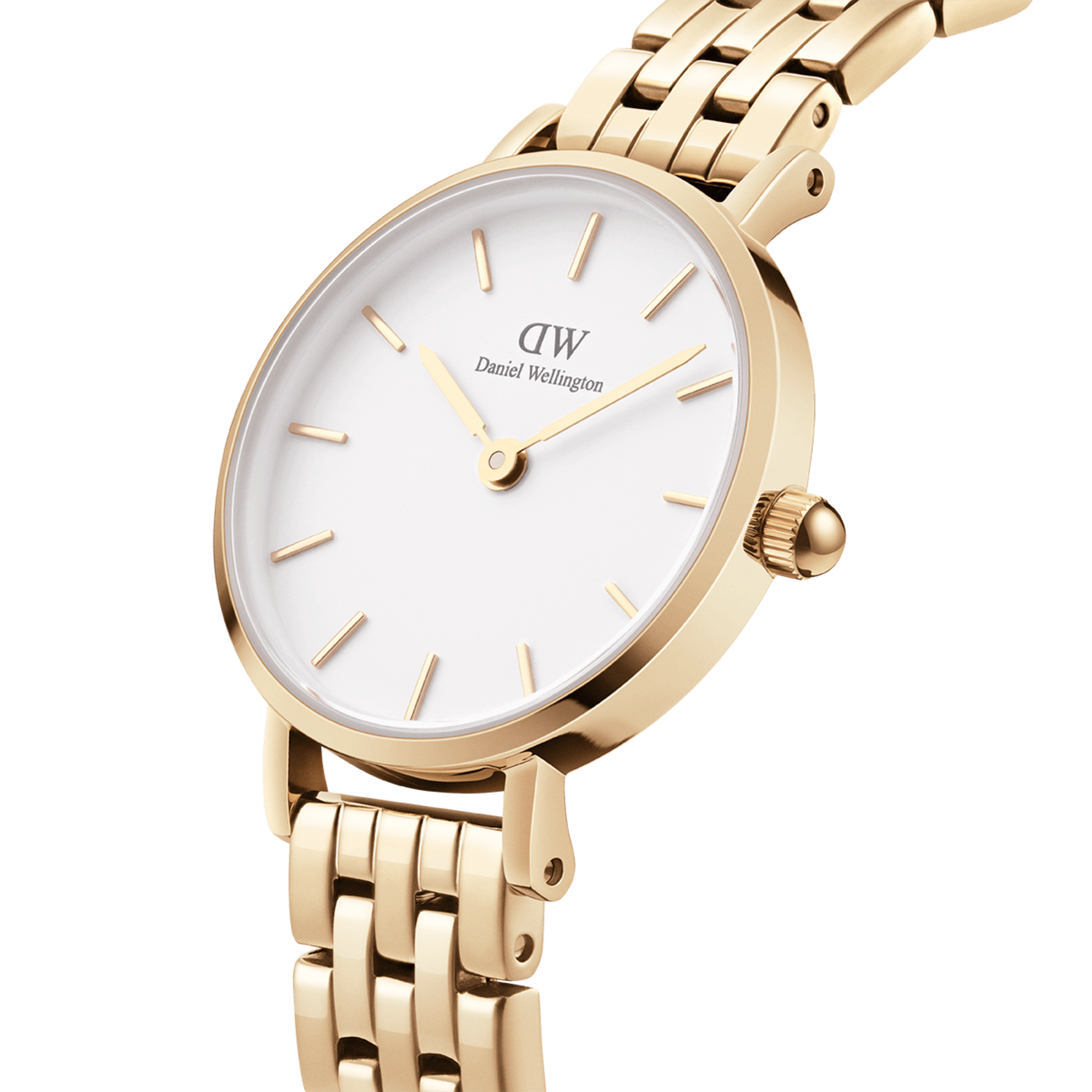 Daniel Wellington Petite 28 5-Link Gold &amp; White Watch