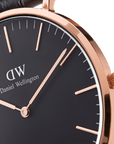 Daniel Wellington Classic 36 Dover Rose Gold & Black Watch