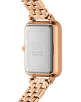 Daniel Wellington Quadro Lumine 20x26 5-Link Rose Gold & Mother of Pearl Pink Watch