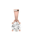 PRIMA 9CT 4-CLAW DIAMOND PENDANT