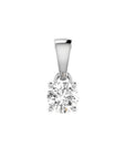 PRIMA 9CT 4-CLAW DIAMOND PENDANT