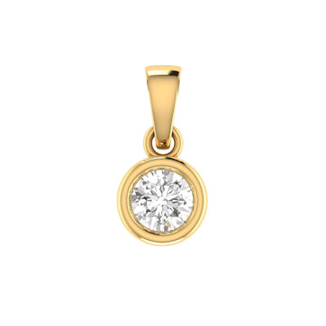 PRIMA 9CT BEZEL SET DIAMOND PENDANT