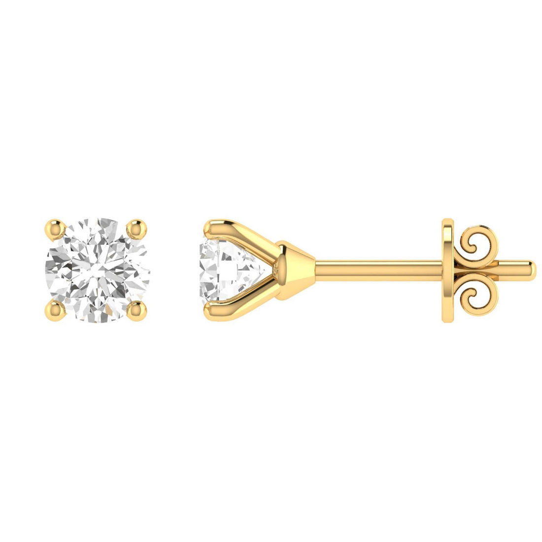 PRIMA 9CT 4-CLAW DIAMOND STUDS