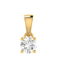 PRIMA 9CT 4-CLAW DIAMOND PENDANT