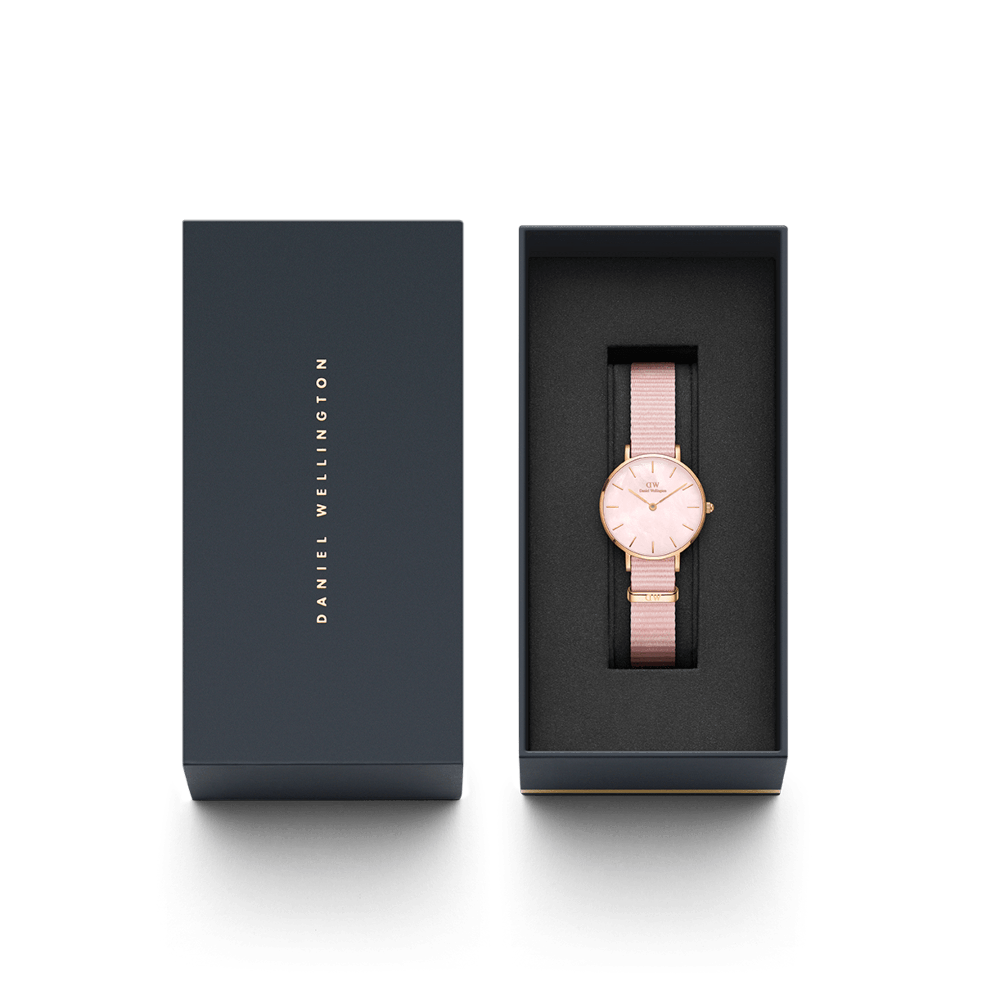 Daniel Wellington Petite 28 Coral Rose Gold Mother of Pearl Watch