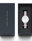 Daniel Wellington Classic 36 Southampton Silver & White Watch