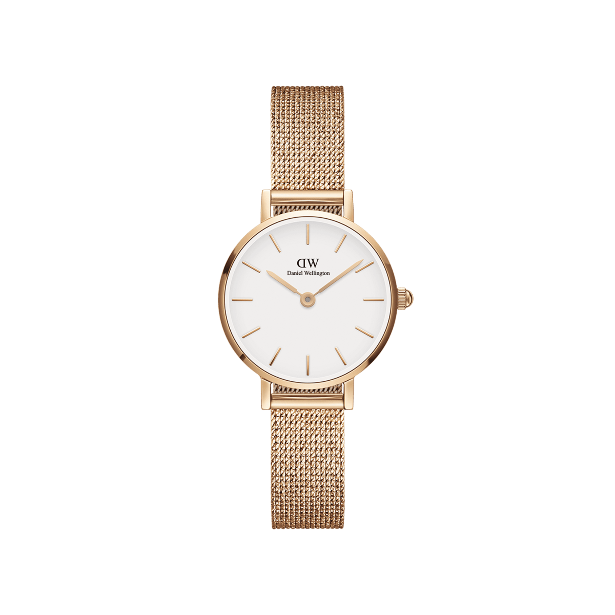 Daniel Wellington Petite 24 Pressed Melrose Rose Gold &amp; White Watch