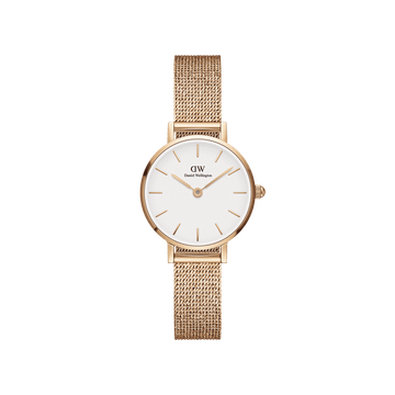 Daniel Wellington Petite 24 Pressed Melrose Rose Gold & White Watch